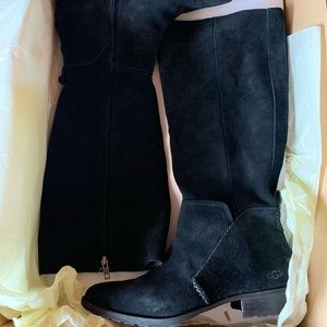 UGG black suede riding boots - brand new